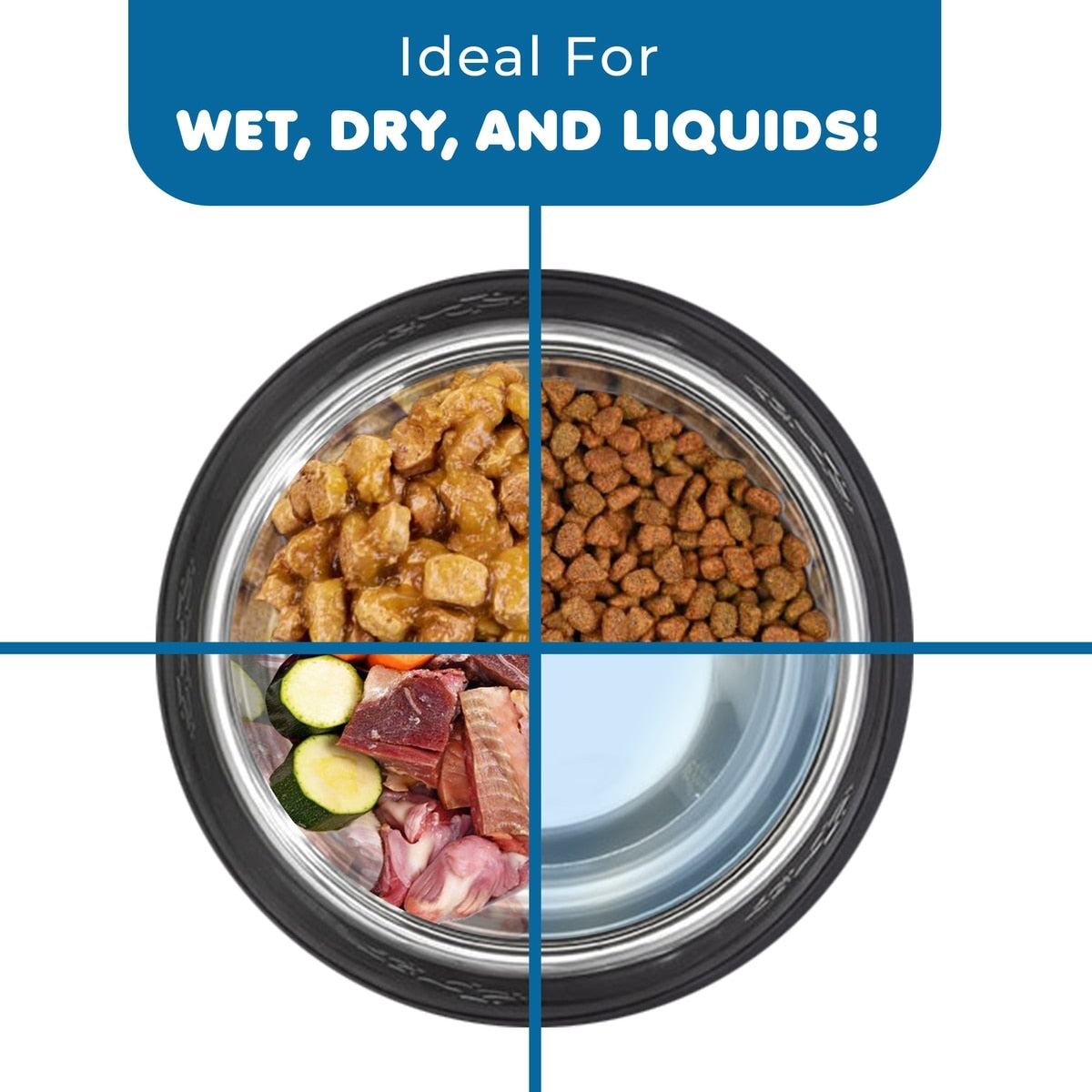 No-Spill Stainless Steel Pet Bowl