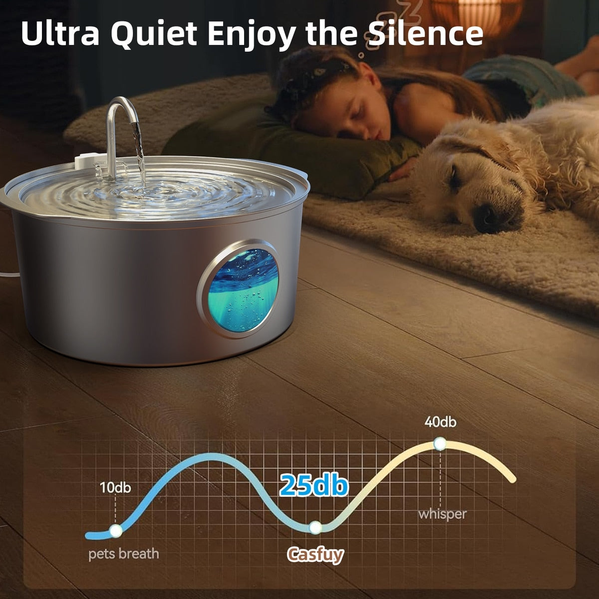 Stainless Steel Pet Water Fountain
