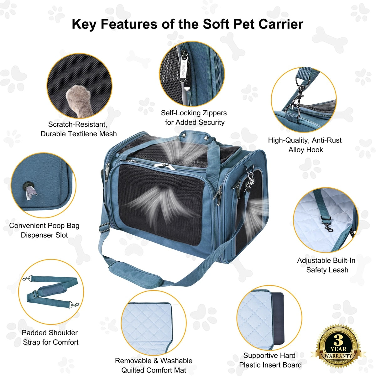 Deluxe Soft-Sided Airline Pet Carrier