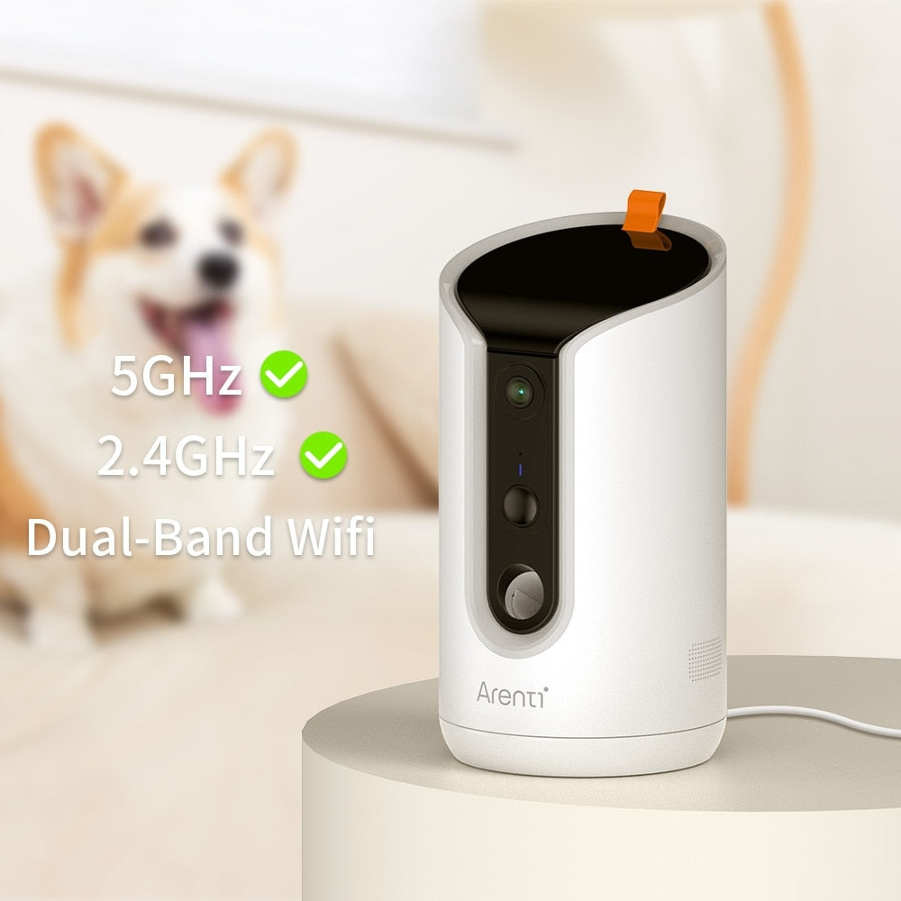 360° Smart Pet Camera with Treat Dispenser