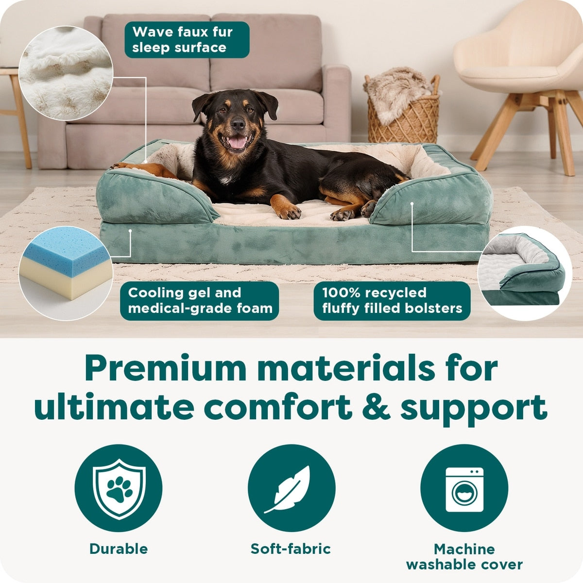 Orthopedic Sofa Pet Bed