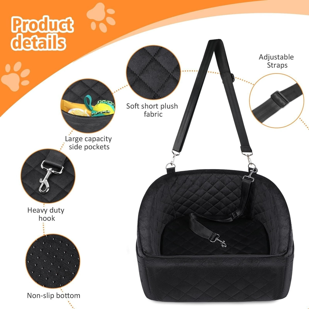 Elevated Dog Booster Car Seat