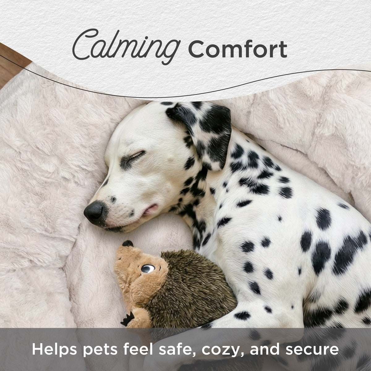Calming Lux Fur Donut Pet Bed