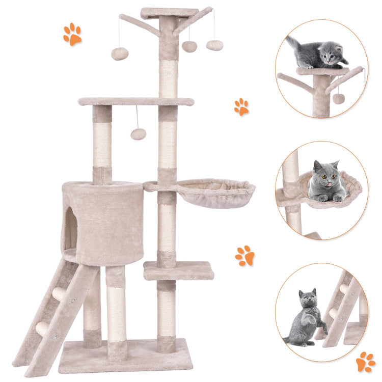 56-Inch Cat Tree with Condo