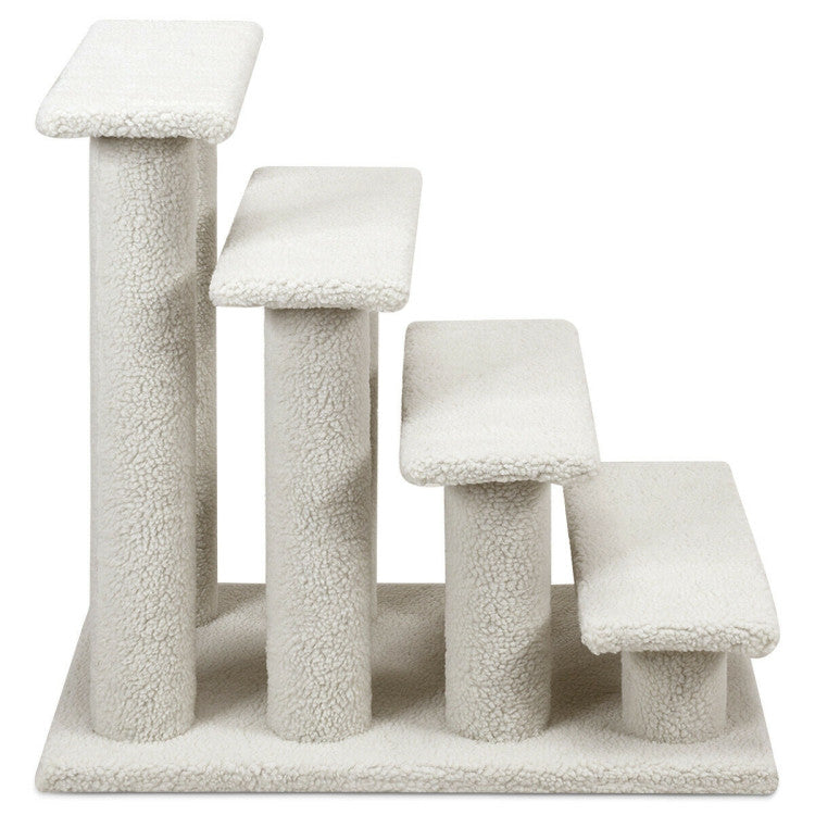 4-Step Carpeted Pet Stairs