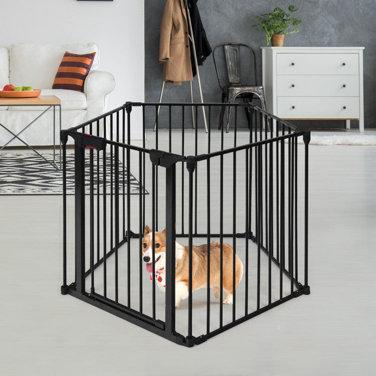 5-Panel Adjustable Pet Safety Gate