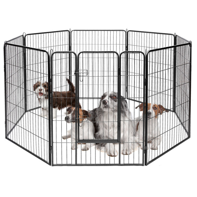 8-Panel Heavy-Duty Pet Playpen