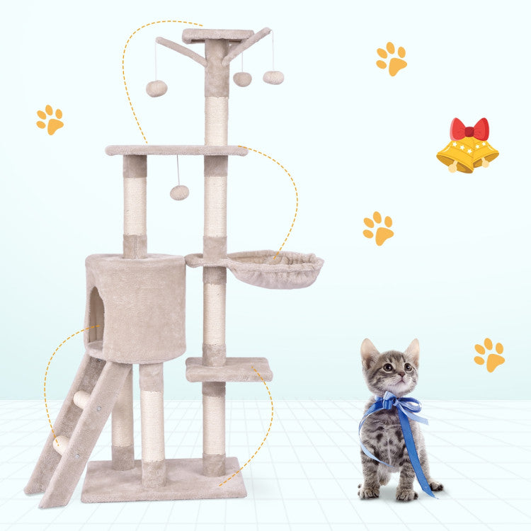 56-Inch Cat Tree with Condo