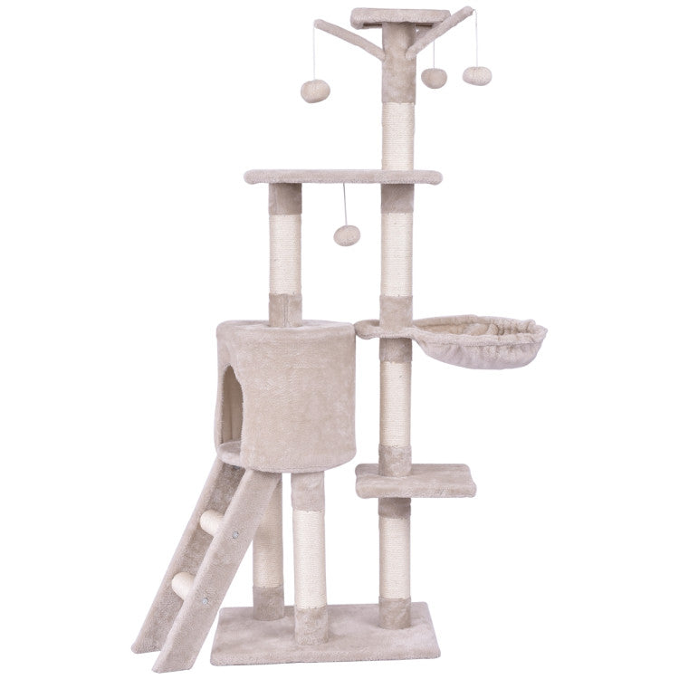 56-Inch Cat Tree with Condo