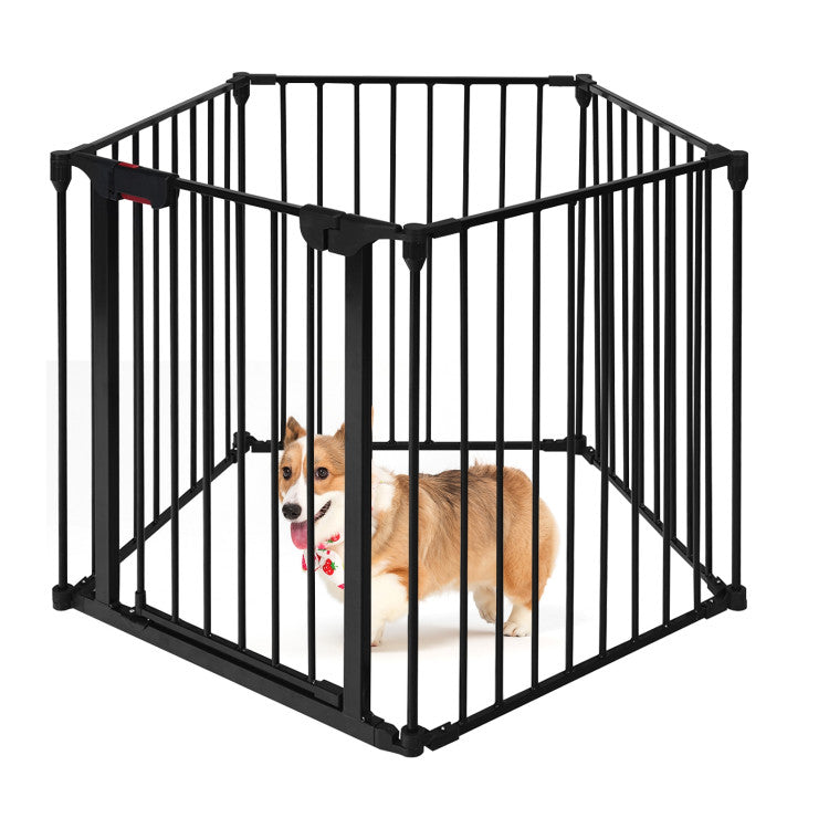 5-Panel Adjustable Pet Safety Gate