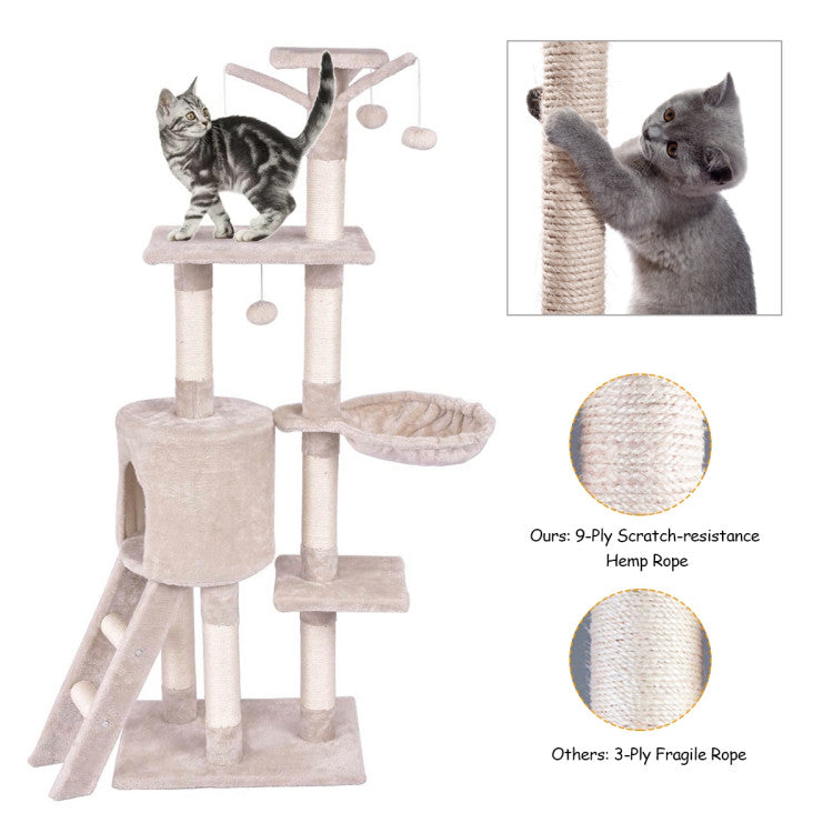 56-Inch Cat Tree with Condo