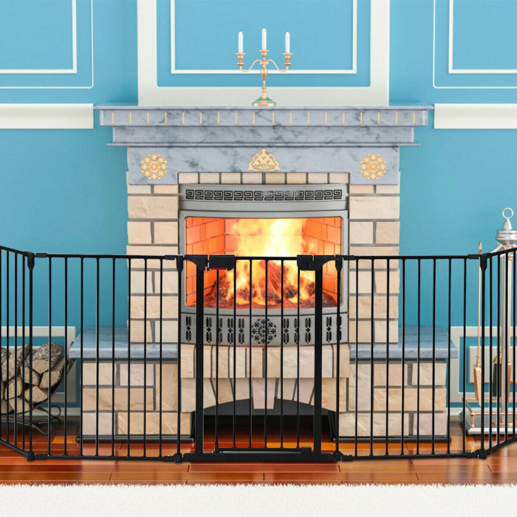 5-Panel Adjustable Pet Safety Gate