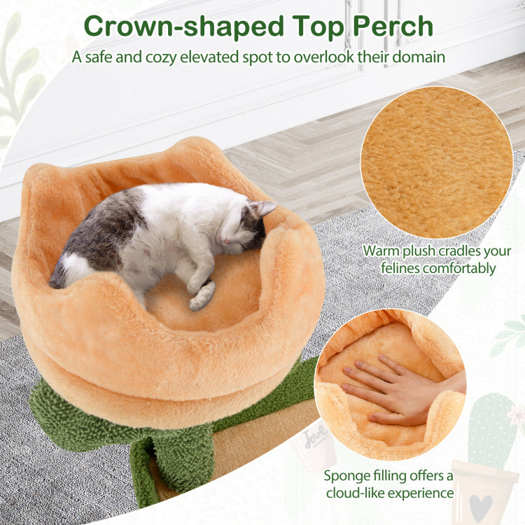 63-Inch Cactus Cat Tree