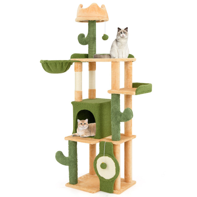 63-Inch Cactus Cat Tree