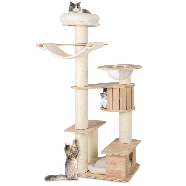 69-Inch Wooden Cat Tree