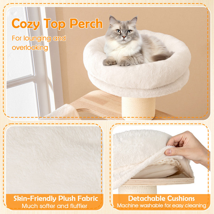 69-Inch Wooden Cat Tree