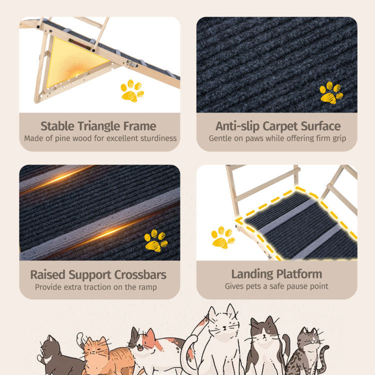 6-Level Adjustable Dog Ramp