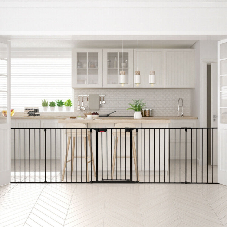 5-Panel Adjustable Pet Safety Gate