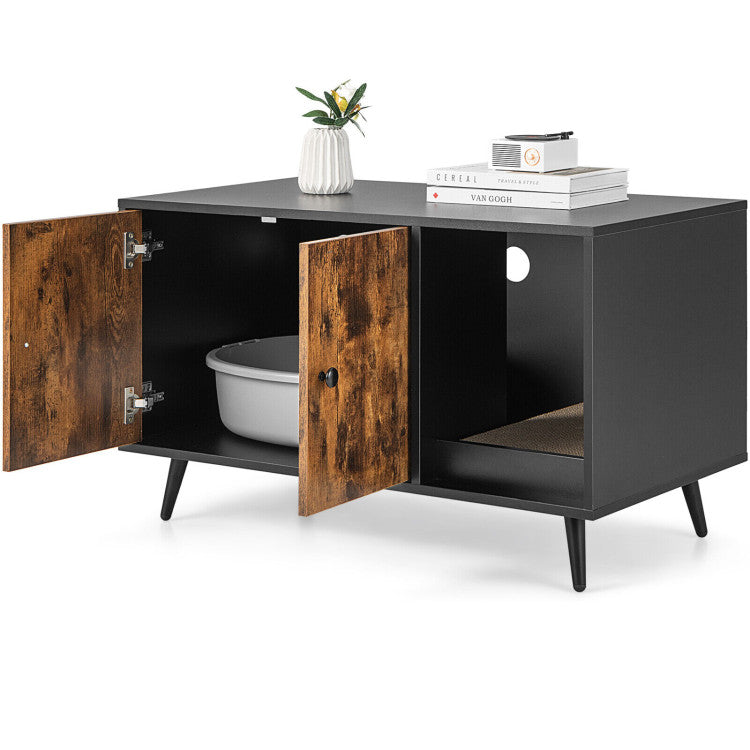 Hidden Cat Litter Box Cabinet