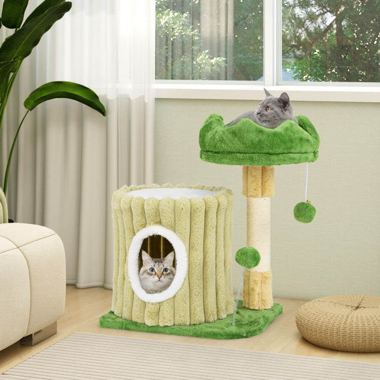 2-Tier Flower Cat Tree