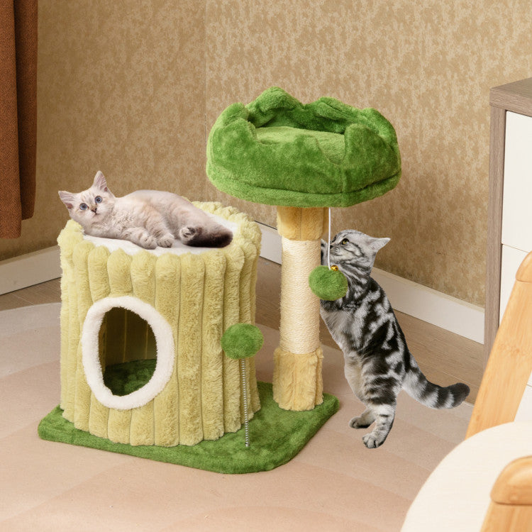 2-Tier Flower Cat Tree