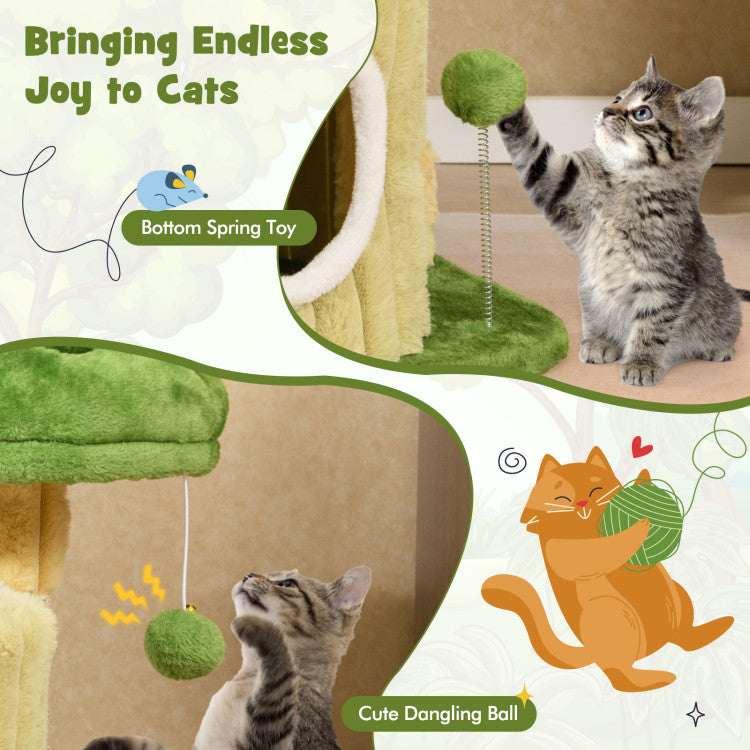 2-Tier Flower Cat Tree