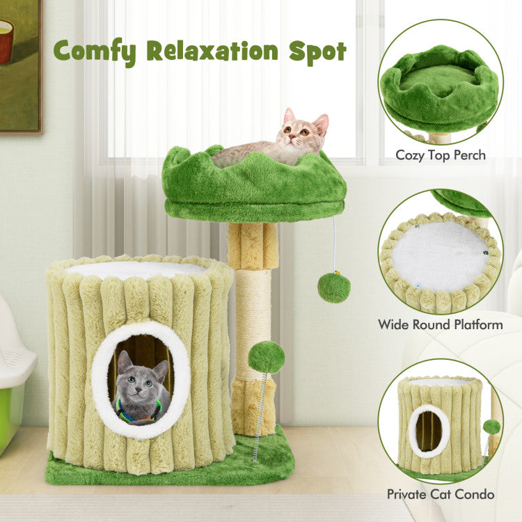 2-Tier Flower Cat Tree