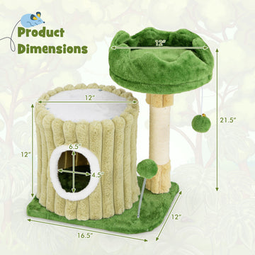2-Tier Flower Cat Tree