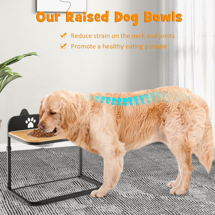 Adjustable Elevated Dog Bowl Stand