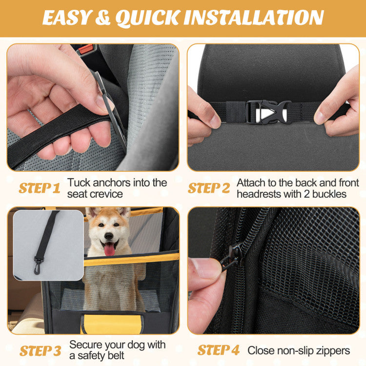 Convertible Dog Car Seat Hammock