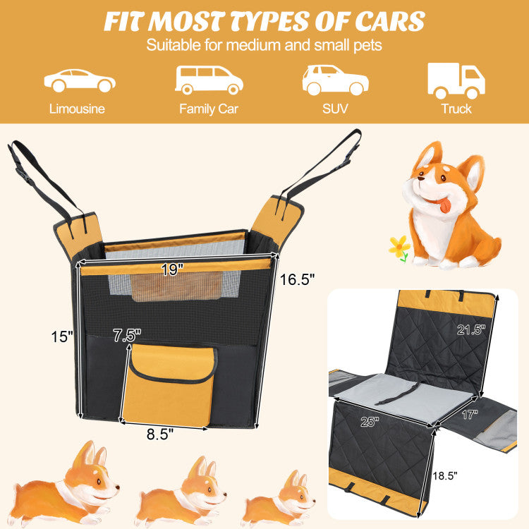 Convertible Dog Car Seat Hammock