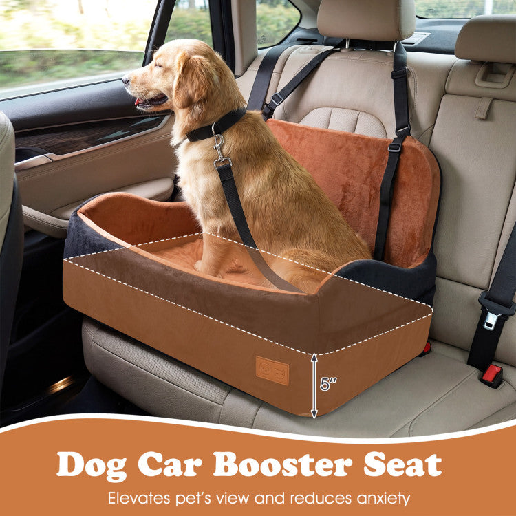 Orthopedic Dog Car Booster Seat