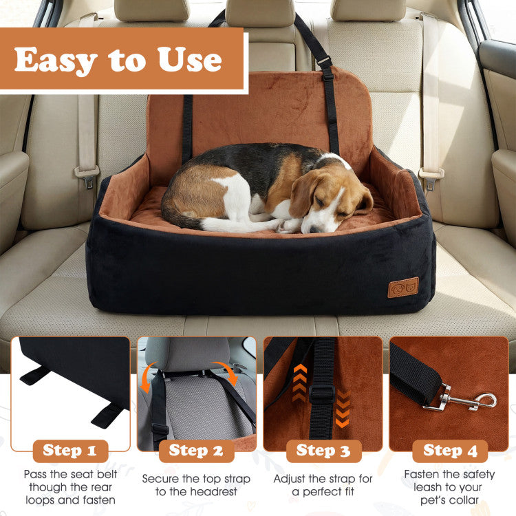 Orthopedic Dog Car Booster Seat