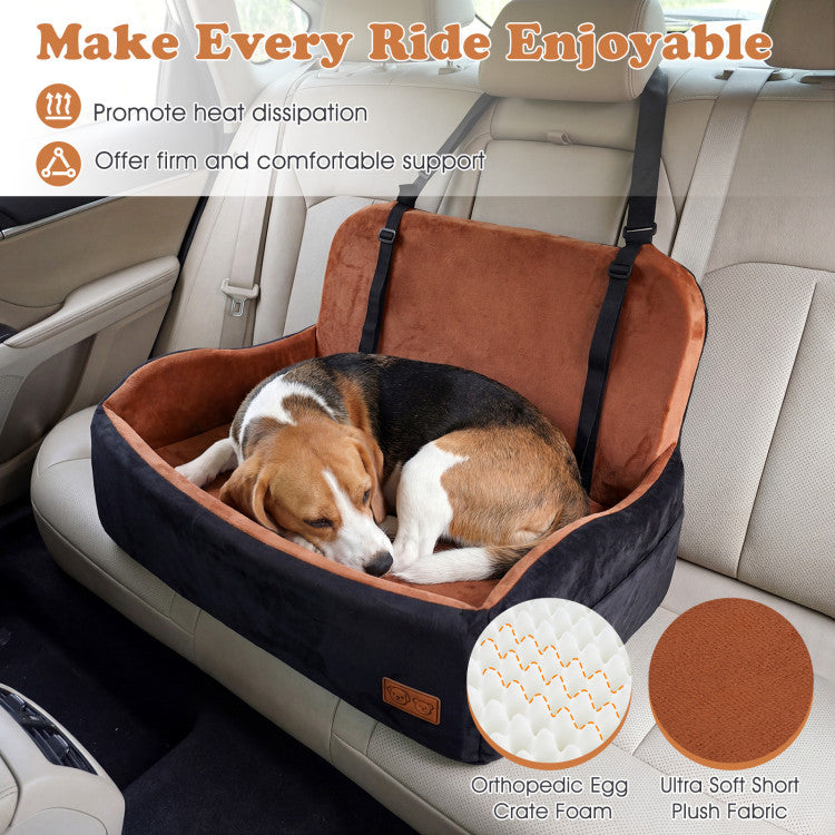 Orthopedic Dog Car Booster Seat