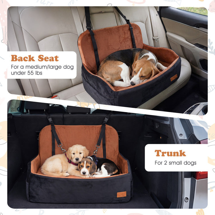 Orthopedic Dog Car Booster Seat