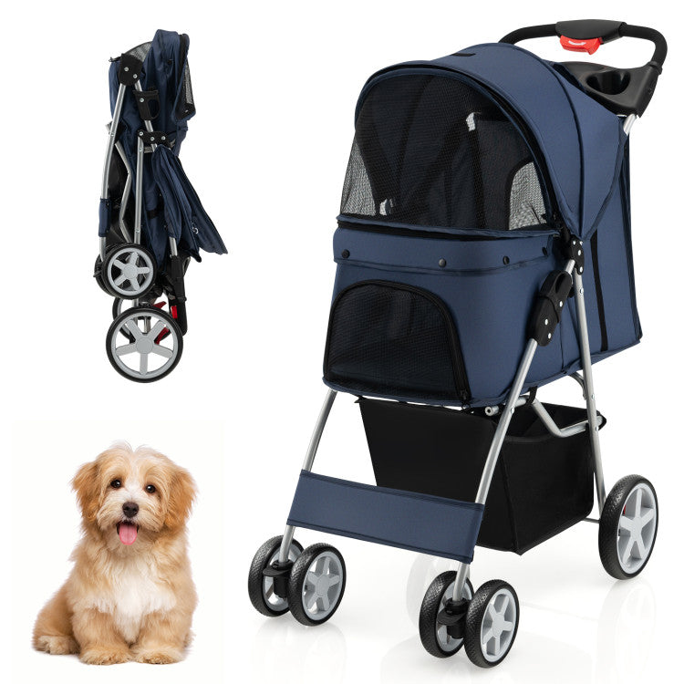 Foldable All-Terrain Pet Stroller