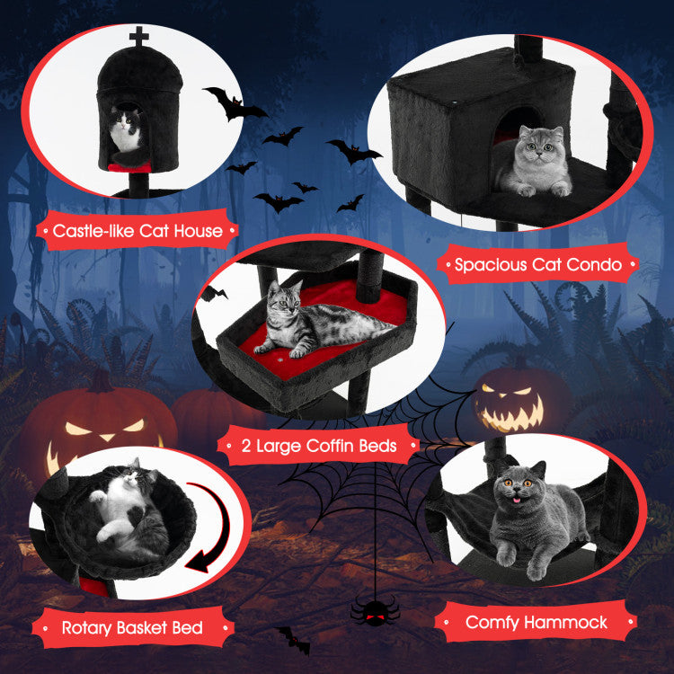 83-Inch Gothic Cat Tree