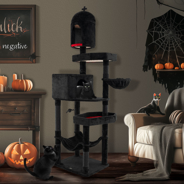 83-Inch Gothic Cat Tree