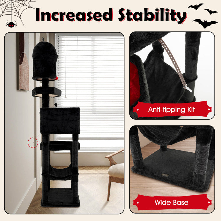 83-Inch Gothic Cat Tree