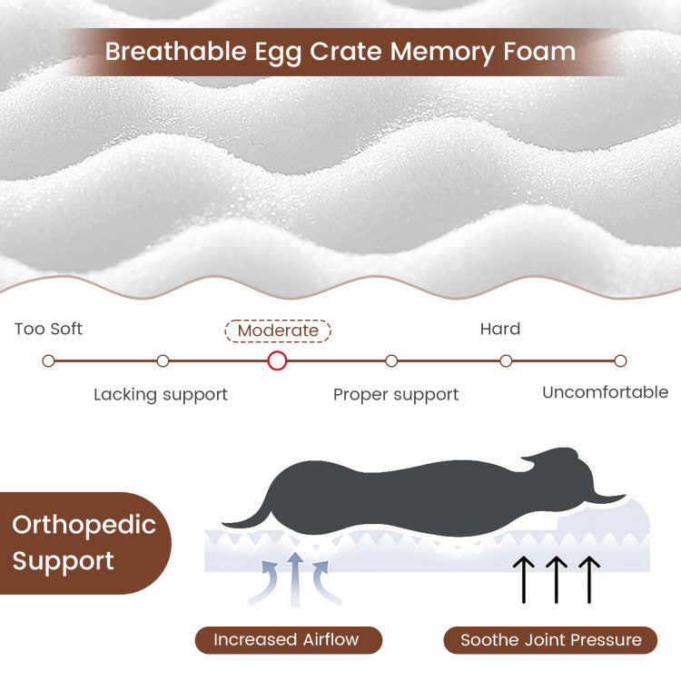 Orthopedic Memory Foam Dog Bed