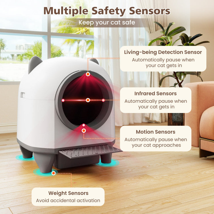 Smart Self-Cleaning Cat Litter Box