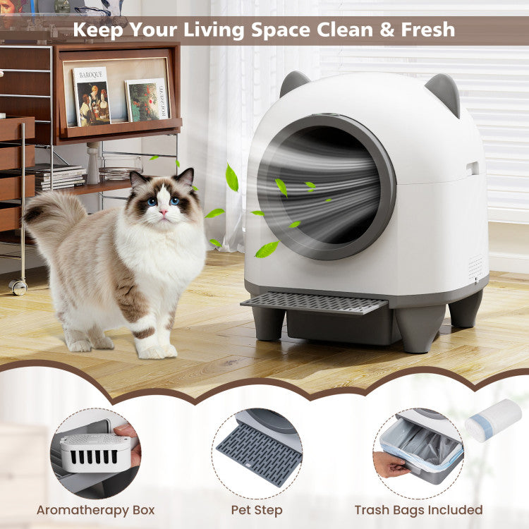 Smart Self-Cleaning Cat Litter Box