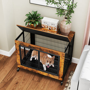 Industrial Rolling Dog Crate