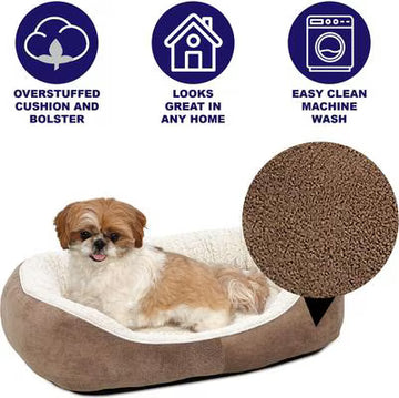 Overstuffed Cuddler Pet Bed