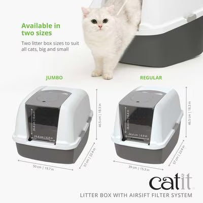 Hooded Cat Litter Box with Air Filter