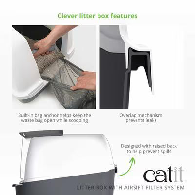 Hooded Cat Litter Box with Air Filter