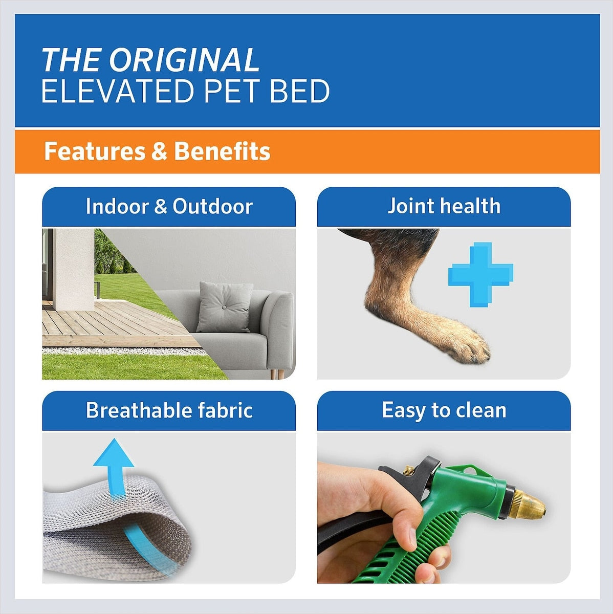 Elevated Cooling Dog Bed