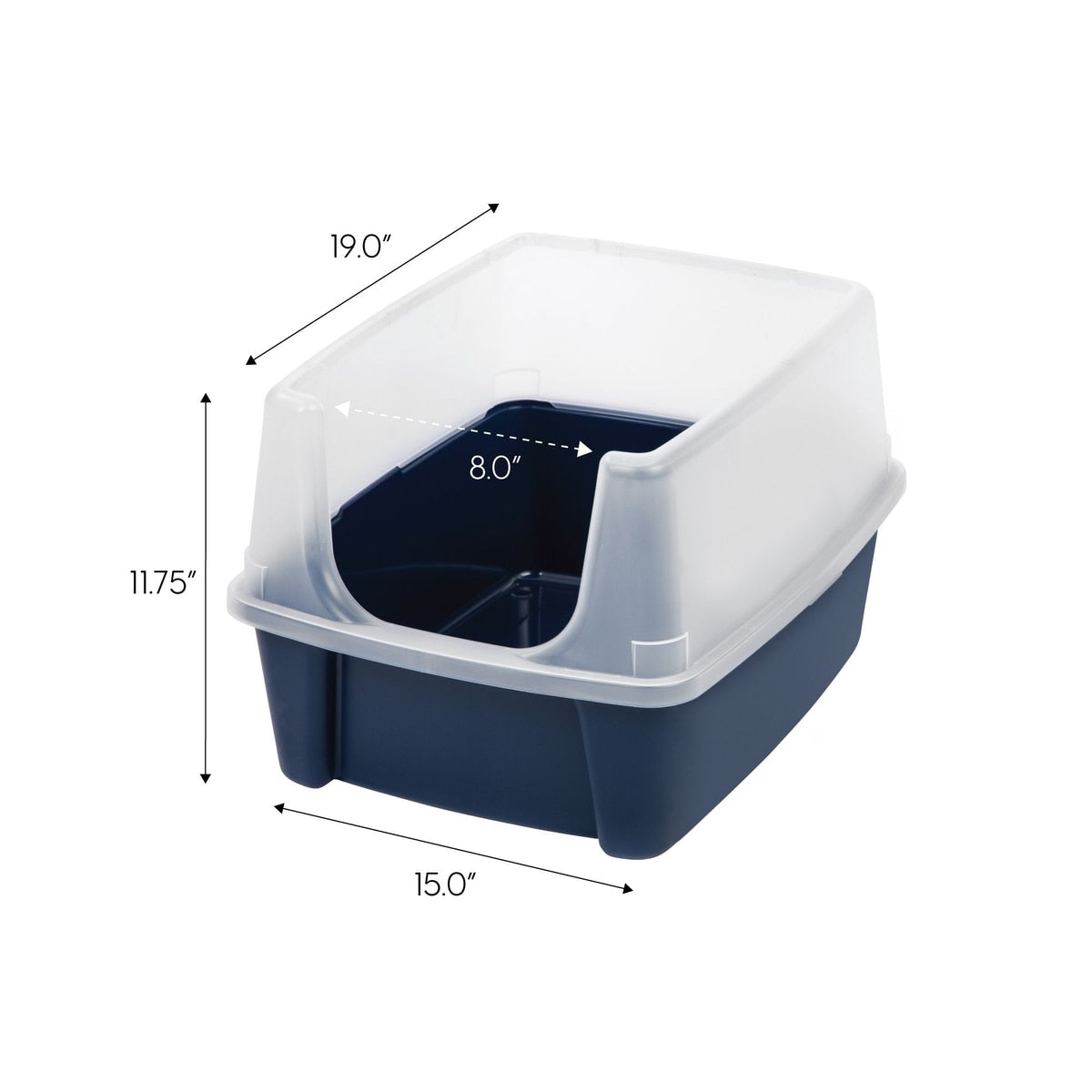 High-Sided Open Cat Litter Box