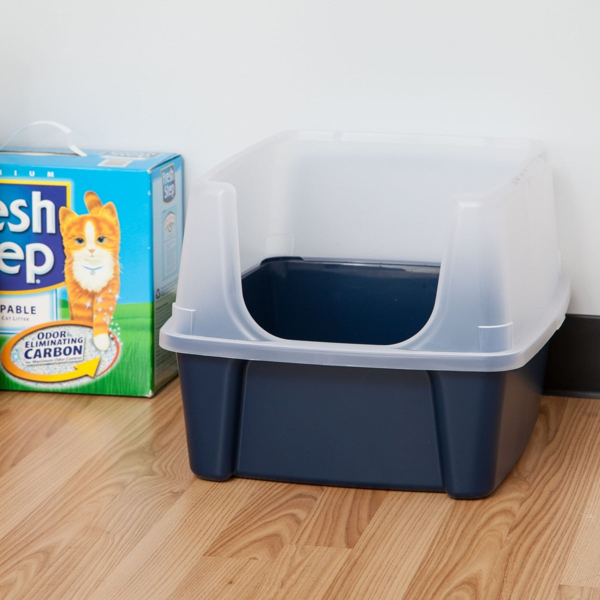 High-Sided Open Cat Litter Box
