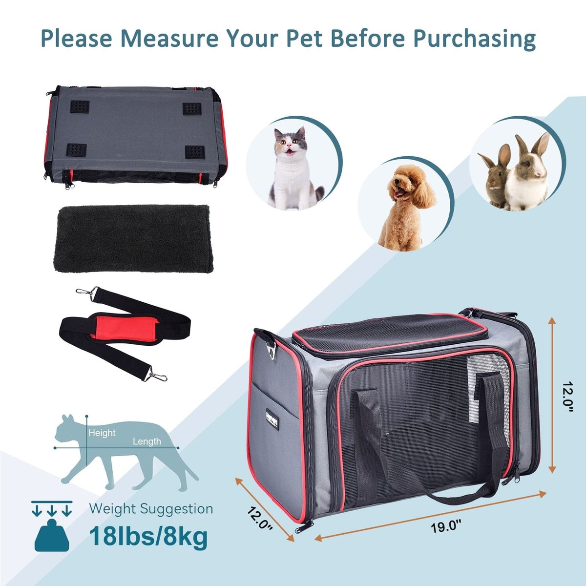 Airline-Approved Soft Pet Carrier